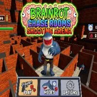 Brainrot Chase Rooms Shooting Arena