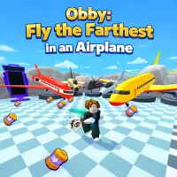 Play Obby: Fly the Farthest in an Airplane now!
